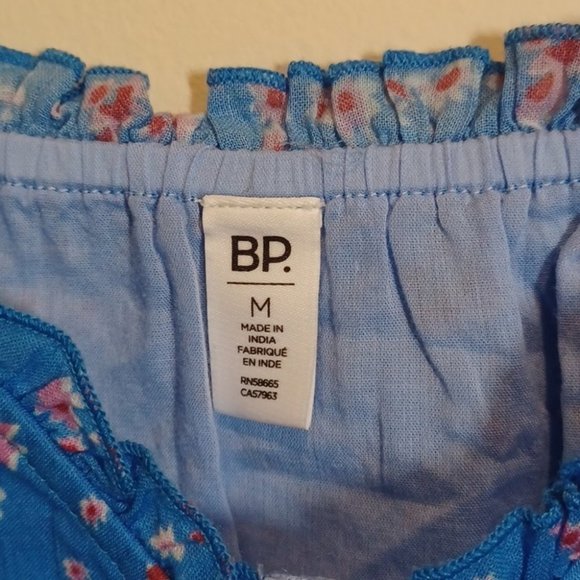 BP. Mixed Print Cotton Sweatheart  Dress - Picture 7 of 9